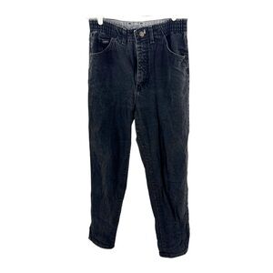 Vintage Lee Riders no back pockets black denim jeans 90s 10 high waist straight